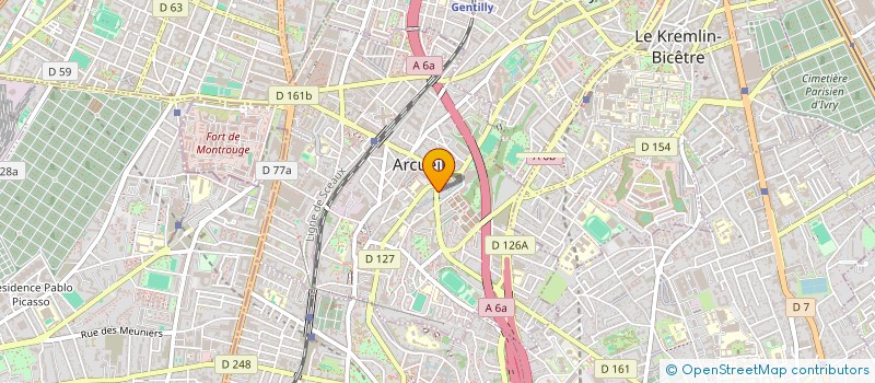 localisation de l'entreprise MONSIEUR VALENTIN VALENTE  ARCUEIL