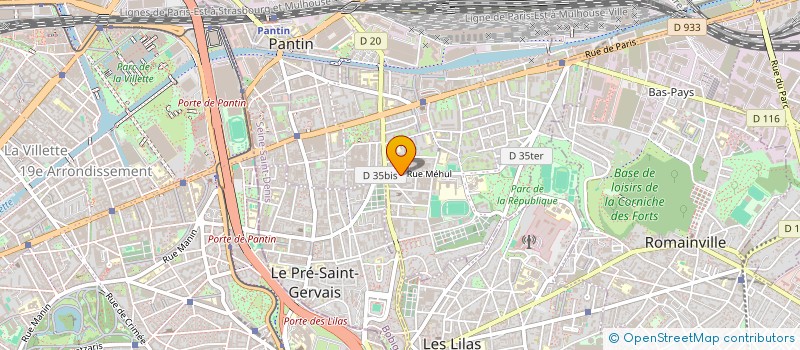 localisation de l'entreprise MONSIEUR VALENTIN VAN DER MEULEN à PANTIN