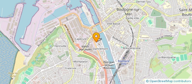 localisation de l'entreprise MONSIEUR VALENTIN VARLET à BOULOGNE-SUR-MER