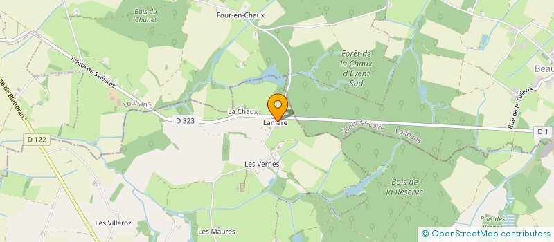 localisation de l'entreprise MONSIEUR VALENTIN VENTARD  CHAPELLE-VOLAND