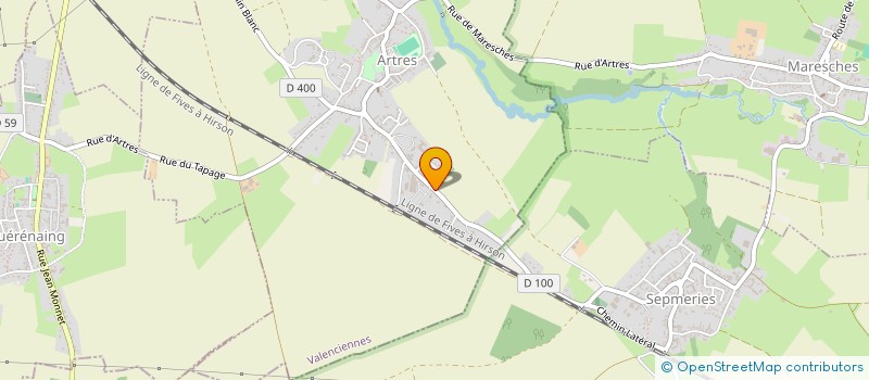 localisation de l'entreprise MONSIEUR VALENTIN VERCHAIN  ARTRES