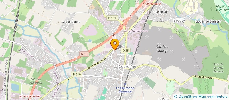 localisation de l'entreprise MONSIEUR VALENTIN VERDOIS à LA COURONNE