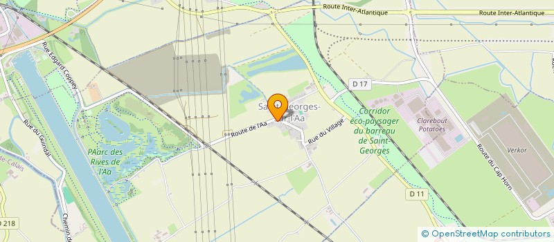 localisation de l'entreprise MONSIEUR VALENTIN VERMEULEN  SAINT-GEORGES-SUR-L'AA