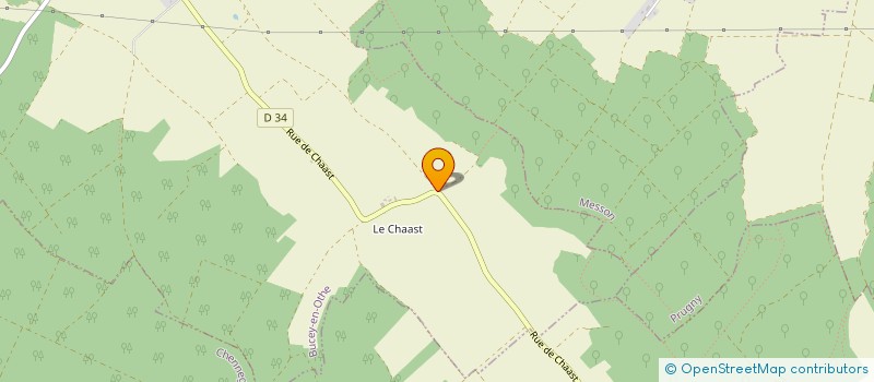 localisation de l'entreprise MONSIEUR VALENTIN VERNETTI  BUCEY-EN-OTHE