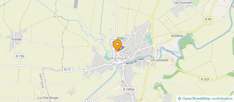 localisation de l'entreprise MONSIEUR VALENTIN VIDAL  MARINGUES