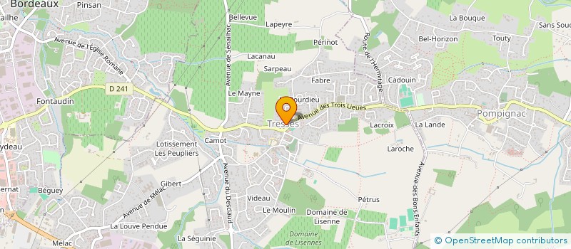 localisation de l'entreprise MONSIEUR VALENTIN VILLEPONTOUX  TRESSES