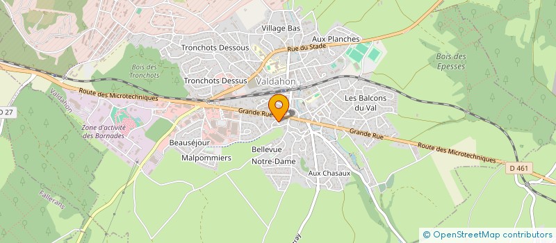localisation de l'entreprise MONSIEUR VALENTIN VINCENT à VALDAHON