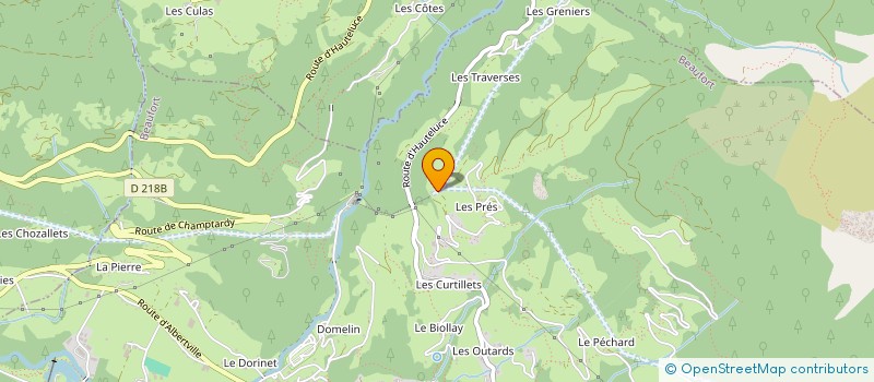 localisation de l'entreprise MONSIEUR VALENTIN VINCENZI  BEAUFORT