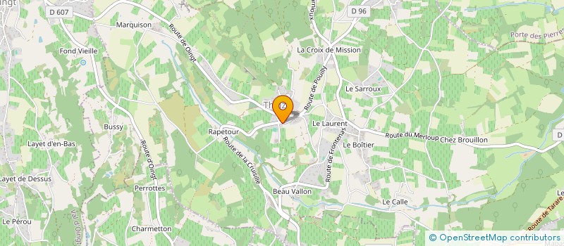 localisation de l'entreprise MONSIEUR VALENTIN VIVIER  THEIZE