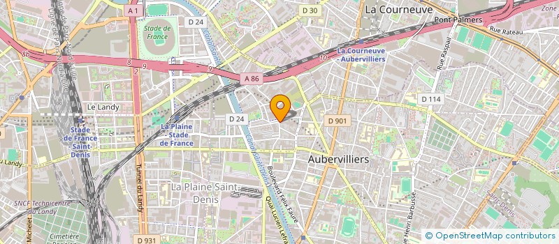 localisation de l'entreprise MONSIEUR VALENTIN VOICA  AUBERVILLIERS