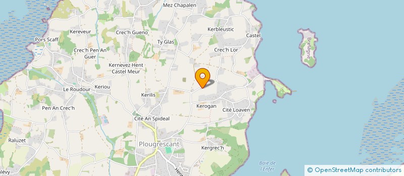 localisation de l'entreprise MONSIEUR VALENTIN VOIRON  PLOUGRESCANT