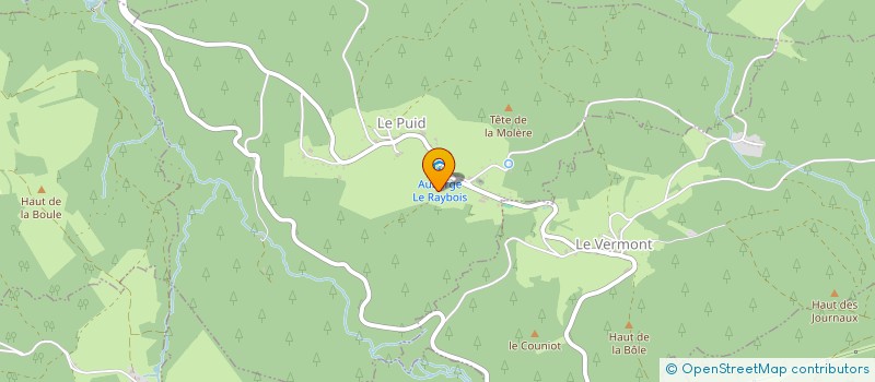 localisation de l'entreprise MONSIEUR VALENTIN VUILLAUME  LE PUID