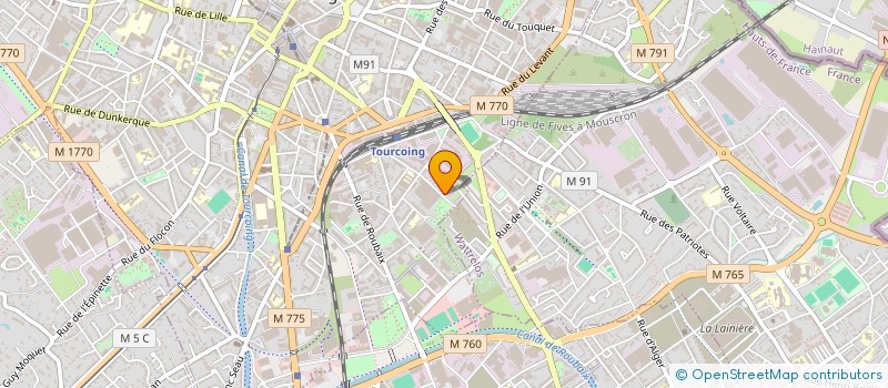 localisation de l'entreprise MONSIEUR VALENTIN WUILLAUME  TOURCOING