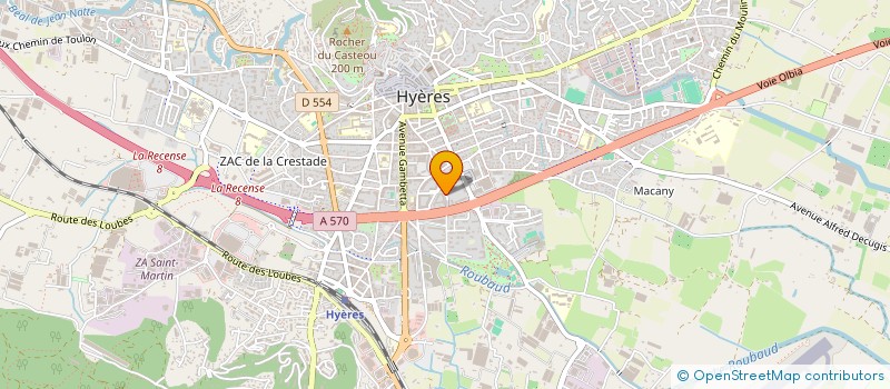 localisation de l'entreprise MONSIEUR VALENTIN YACONO à HYERES