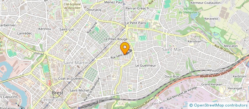 localisation de l'entreprise MONSIEUR VALENTINE ODIGIE  BREST