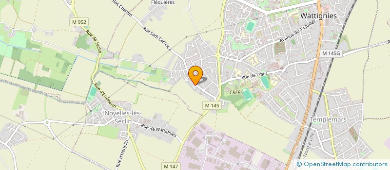 localisation de l'entreprise MONSIEUR VALENTINO GRECI  WATTIGNIES