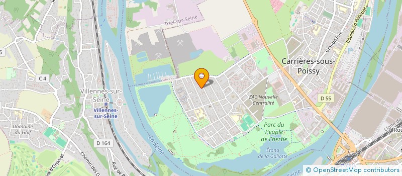 localisation de l'entreprise MONSIEUR VALENTYNE MACHOIRE  CARRIERES-SOUS-POISSY