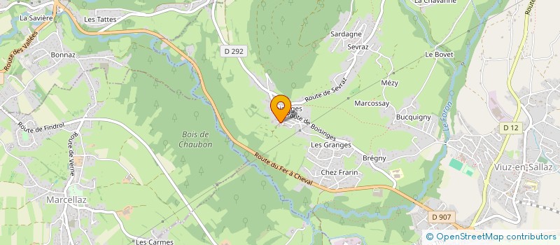 localisation de l'entreprise MONSIEUR VALERE AMETOWANOU  VIUZ-EN-SALLAZ