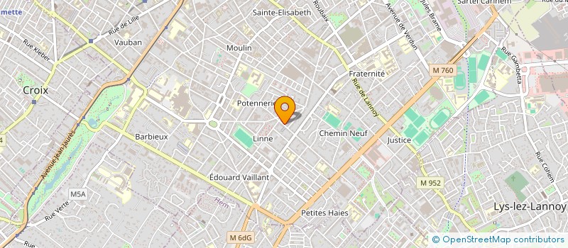 localisation de l'entreprise MONSIEUR VALERE AMOA à ROUBAIX