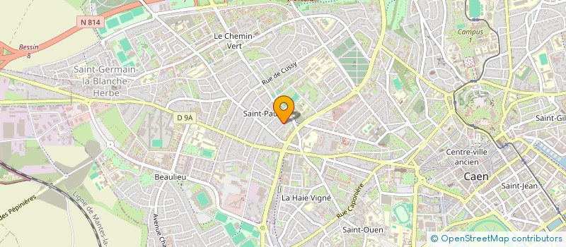 localisation de l'entreprise MONSIEUR VALERE BETIS à CAEN
