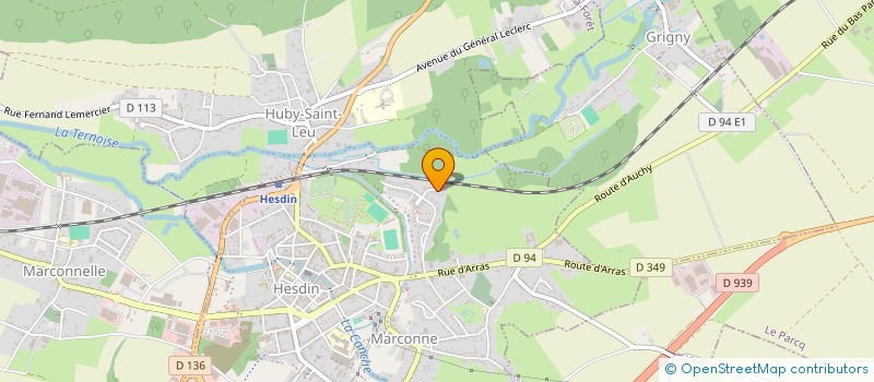 localisation de l'entreprise MONSIEUR VALERE CARPENTIER  MARCONNE