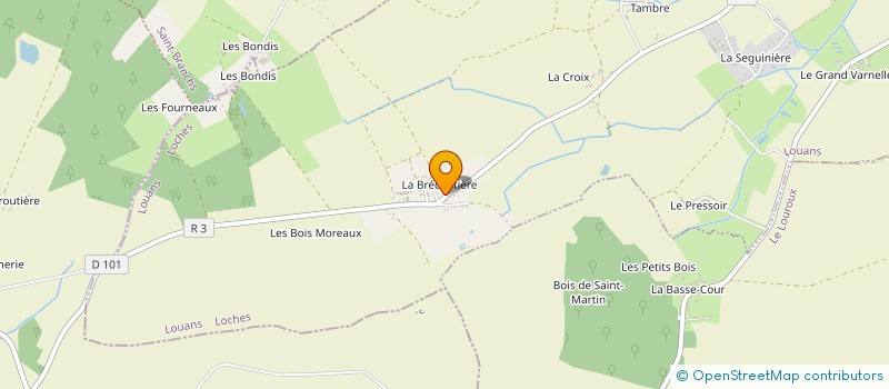 localisation de l'entreprise MONSIEUR VALERE CHALLIER à LOUANS