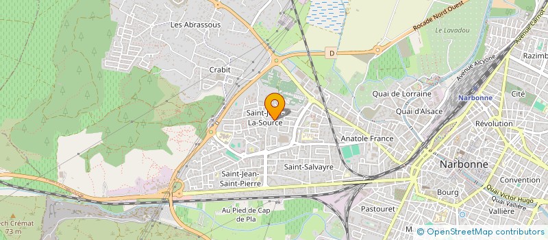 localisation de l'entreprise MONSIEUR VALERE GARCIA  NARBONNE