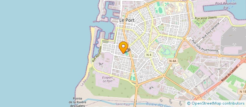 localisation de l'entreprise MONSIEUR VALERE NARAYANIN RAMAYE à LE PORT