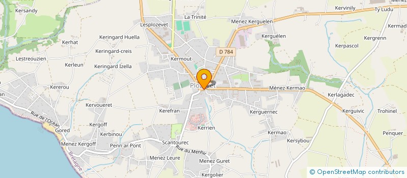 localisation de l'entreprise MONSIEUR VALERE RUAULT DE BEAULIEU  PLOZEVET