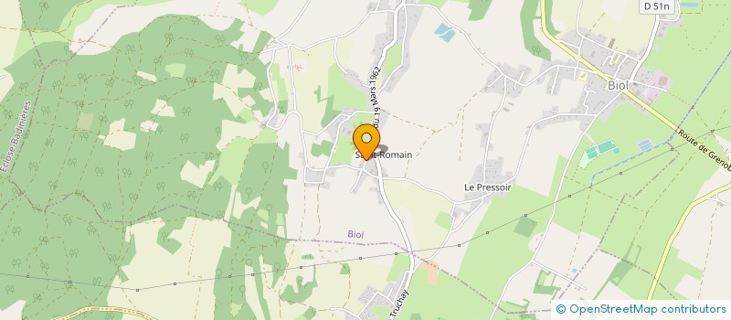 localisation de l'entreprise MONSIEUR VALERE THUDEROZ  BIOL