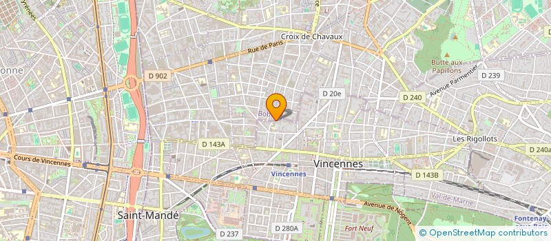 localisation de l'entreprise MONSIEUR VALERI PIEPLUI NDNDJEUKWA MOUAMO MOUAMO à MONTREUIL