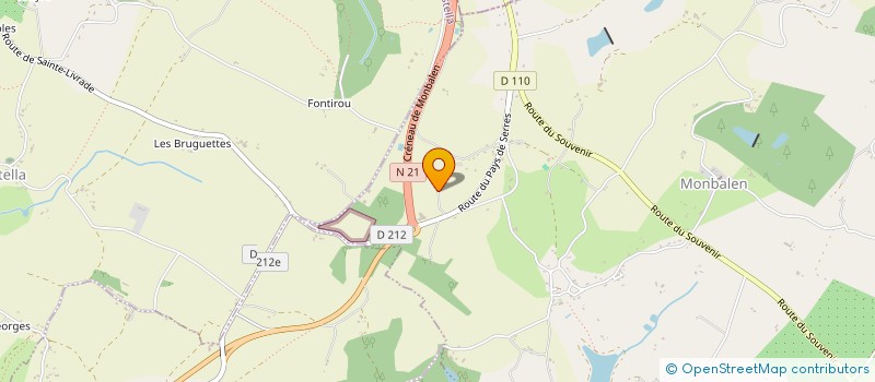 localisation de l'entreprise MONSIEUR VALERIAN HANTUTE  MONBALEN