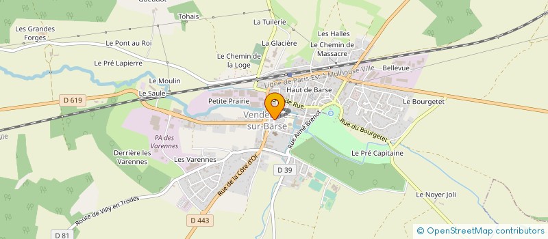 localisation de l'entreprise MONSIEUR VALERIAN POTEAU  VENDEUVRE-SUR-BARSE