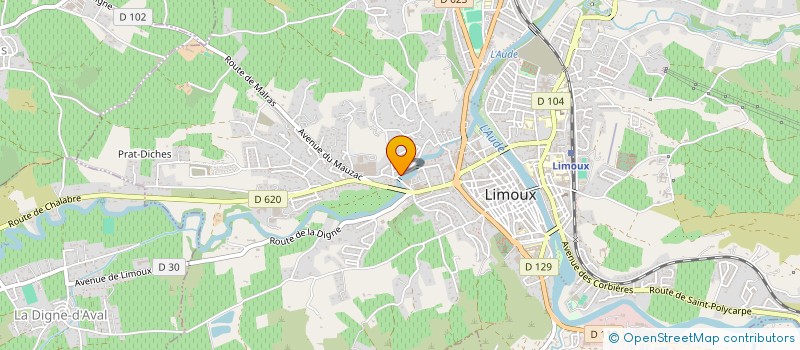 localisation de l'entreprise MONSIEUR VALERIAN TAILLEFER  LIMOUX