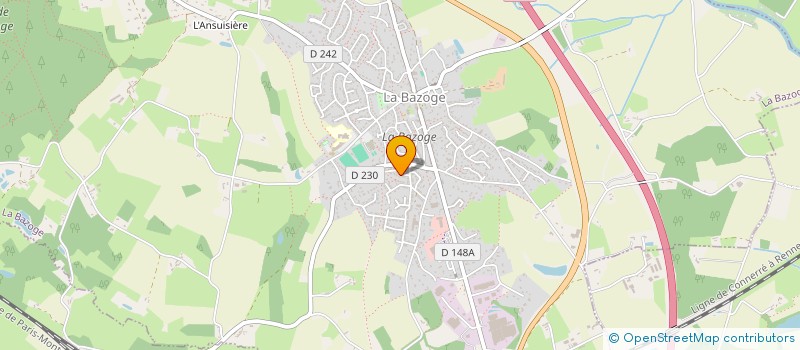 localisation de l'entreprise MONSIEUR VALERIE CHAUVIERE  LA BAZOGE