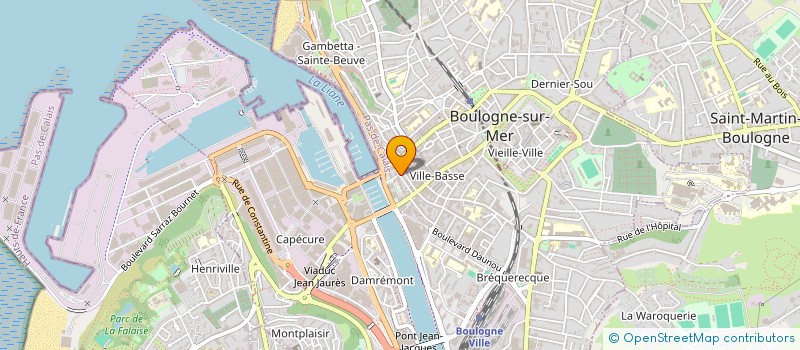 localisation de l'entreprise MONSIEUR VALERIE CHEVALIER à BOULOGNE-SUR-MER