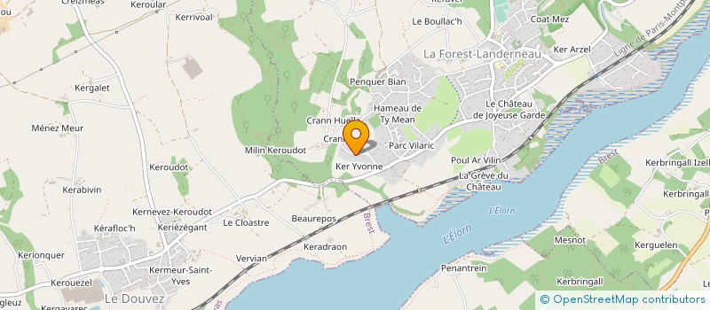 localisation de l'entreprise MONSIEUR VALERIE LE DUC à LA FOREST-LANDERNEAU