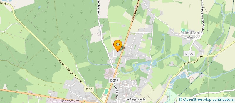 localisation de l'entreprise MONSIEUR VALERIE MONTUPET  BAUGE-EN-ANJOU