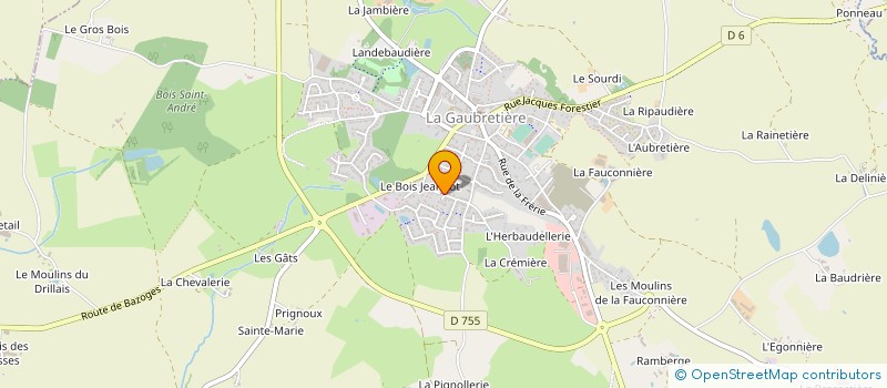 localisation de l'entreprise MONSIEUR VALERIE RAISON  LA GAUBRETIERE