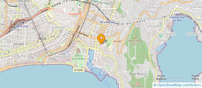 localisation de l'entreprise MONSIEUR VALERII GVOZDIEV à NICE