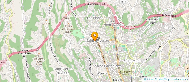 localisation de l'entreprise MONSIEUR VALERIO FRIULI à NICE