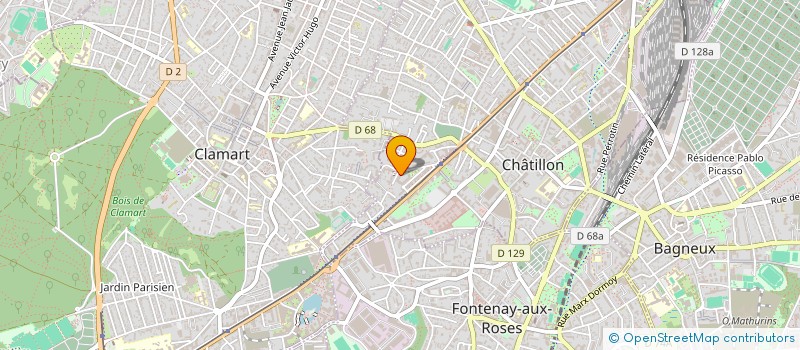 localisation de l'entreprise MONSIEUR VALERIU BORDEI  CHATILLON