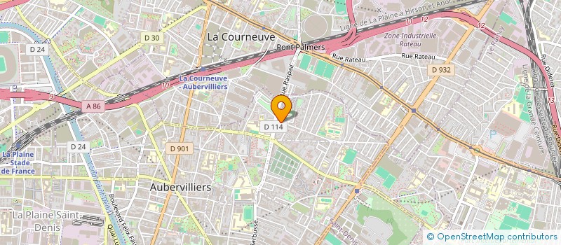 localisation de l'entreprise MONSIEUR VALERIU CIOBANU  AUBERVILLIERS