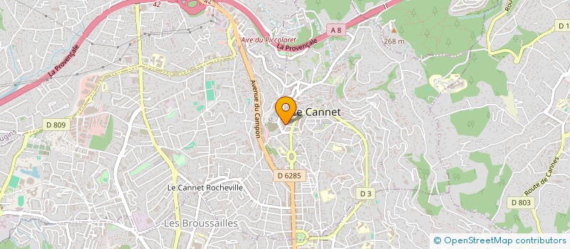 localisation de l'entreprise MONSIEUR VALERIU DONTU à LE CANNET