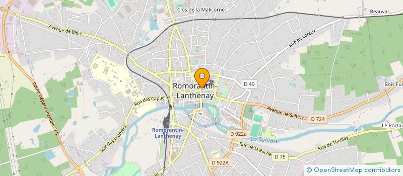 localisation de l'entreprise MONSIEUR VALERIU RUSU  ROMORANTIN-LANTHENAY