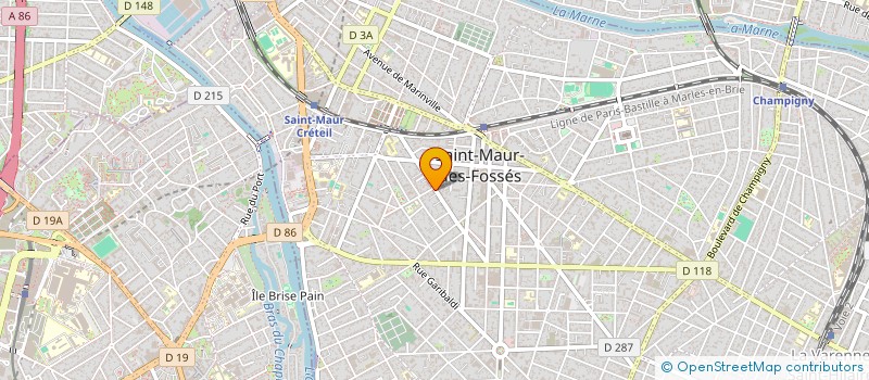 localisation de l'entreprise MONSIEUR VALERIU STINCA à SAINT-MAUR-DES-FOSSES