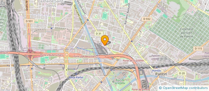 localisation de l'entreprise MONSIEUR VALERIU VINTU  AUBERVILLIERS