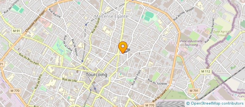 localisation de l'entreprise MONSIEUR VALERY BELLENGIER  TOURCOING