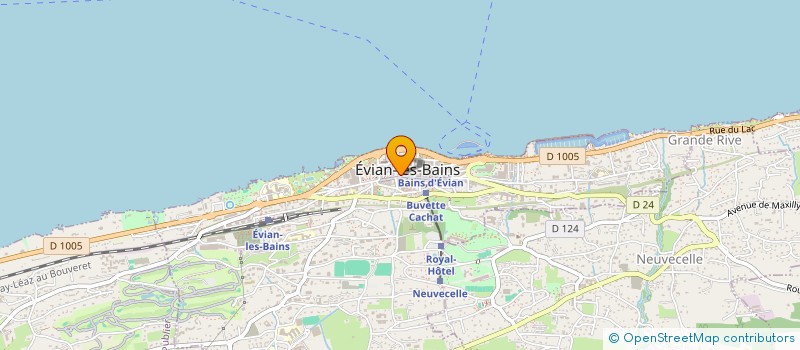 localisation de l'entreprise MONSIEUR VALERY BENARD  EVIAN-LES-BAINS