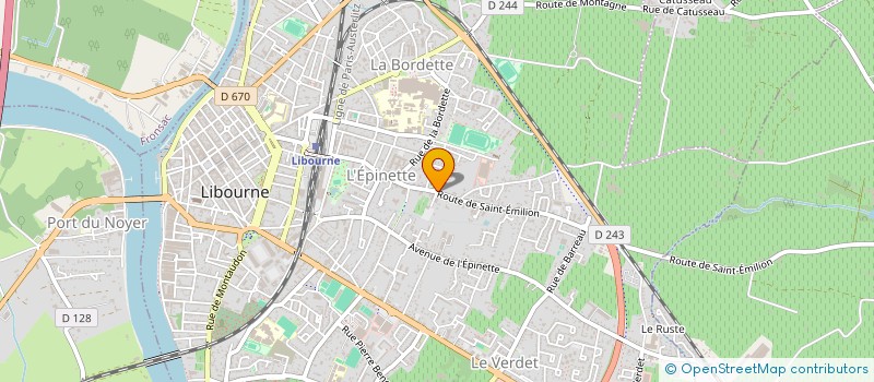 localisation de l'entreprise MONSIEUR VALERY CHAMBRET à LIBOURNE